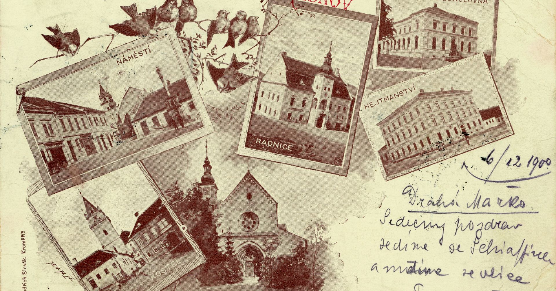 Pohlednice Tišnova ze soukromé sbírky