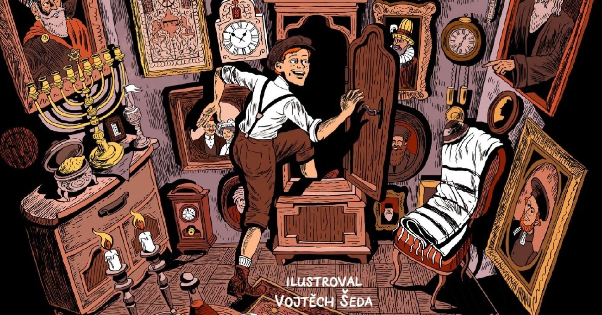 Cha cha chá, zasmál se Mordechaj. Ilustrace © Vojtěch Šeda